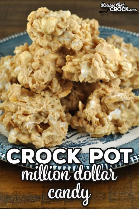 I can't wait for you to try this Million Dollar Crock Pot Candy! It is incredibly easy to make and is always an instant favorite wherever I bring it! via @recipescrock Crock Pot Christmas Candy Recipes, Christmas Crock Pot Candy Recipes, Quick Easy Candy Recipes, Easy Crockpot Recipes Appetizers, Crock Pot Chocolate Candy, Crock Pot Christmas Candy, No Bake Candy Recipes, Easy Candy Recipes 3 Ingredients, Crock Pot Candy Recipes