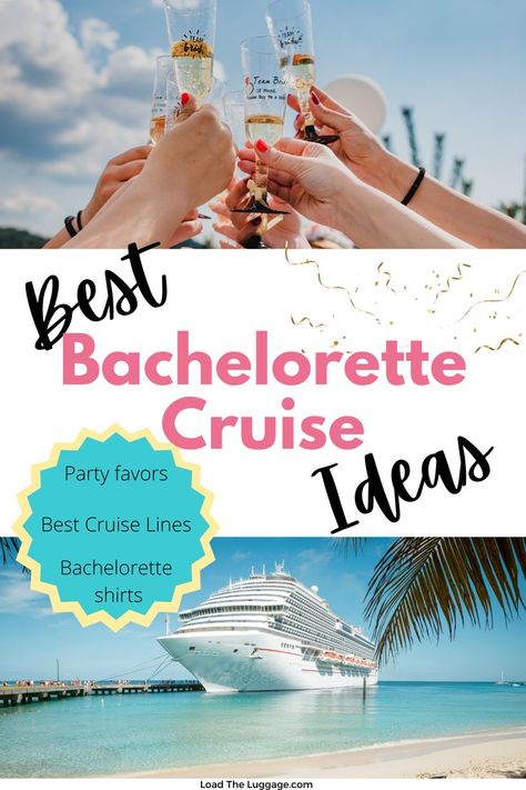 Bachelorette cruise ideas including what are best for a bachelorette party, bachelorette cruise shirts, and party favors.  Everything you need to host an epic bachelorette party on a cruise ship. Cruise Bachelorette Party Gifts, Bachelorette Cruise Door Decor, Bachelorette Party Outfit Cruise, Carnival Cruise Bachelorette Party, Cruise Bach Party, Bachelorette Cruise Door, Bachelorette On A Cruise, Bachelorette Cruise Decorations, Cruise Themed Bachelorette Party