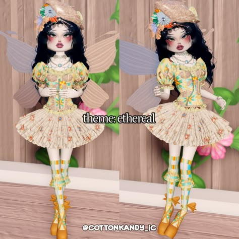 dress to impress theme ethereal outfit inspo no vip Ethereal Dress To Impress No Vip, Dress To Impress Ethereal Theme, Dress To Impress Theme Ethereal, Dress To Impress Ethereal, Ethereal Outfit, Vip Dress, Dti Hacks, Ethereal Dress, Roblox Royale High Outfits