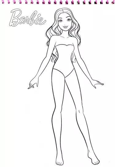 Drawing Barbie Doll Sketch, Barbie Sketch Drawing, Barbie Outline Drawing, Barbie Line Art, How To Draw Barbie, Barbie Drawing Sketches, Barbie Outline, Barbie Drawing Easy, Barbie Doll Drawing