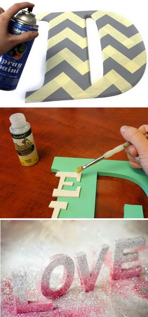 Awesome DIY Ideas for Making Your Own Decorative Letters. Paper Mache Letters Decorating Ideas, Wooden Letter Decoration Ideas, Diy Wall Letters, Diy Letter Decor, Diy Letter Ideas, Letter Decoration Ideas, Wooden Letters Diy, Diy Wooden Letters, Wood Letters Decorated