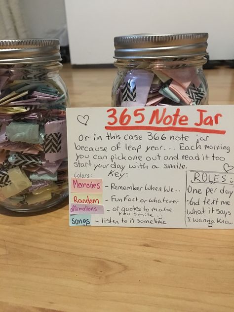 Mason Jar Messages Note Gifts, 365 Messages In A Jar, Remember When Jar, Note Jar Ideas Messages, 365 Notes In A Jar Messages, Memory Jar Gift, Notes In A Jar, Gift Jar Ideas, 365 Note Jar