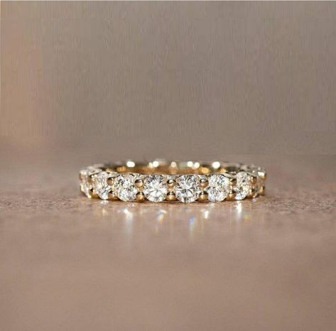 Moissanite Wedding Band, 2.5mm Round Cut Moissanite Stacking Ring, Stackable Band, Anniversary Ring, Wedding Ring, Matching Ring,Bridal Ring Wedding Ring Ladies, Wedding Ring Matching, Pave Wedding Ring, Baguette Eternity Band, Round Cut Ring, Diamond Engagement Band, Stackable Wedding Bands, Ring Matching, Art Deco Wedding Rings