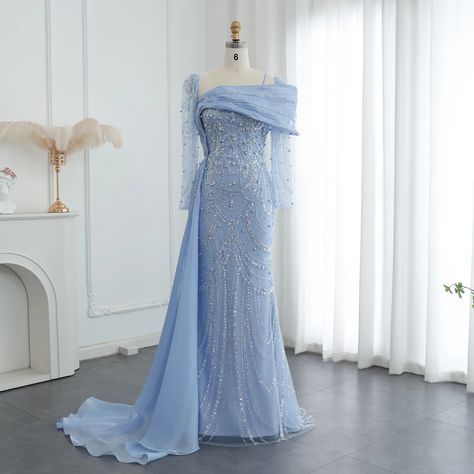 SS256 #Dubai #WeddingGuest #FashionGoals #ElegantDress#DubaiStyle#EveningGown #couturedress #formaldress #wedding #guest #luxurywedding #summerwedding #couture #weddingdress #eveningdress #فساتين_زفاف #الامارات #فساتين_سهره #düğün #nişanelbisesi #bridalcouture #dreamweddingdress #bridetobe #bridalwear #مسلمون #المملكة #PartyDress #engaged Crystal Mermaid, Yellow Evening Dresses, Arabic Wedding, Grey Evening Dresses, Champagne Evening Dress, Gold Evening Dresses, Green Evening Dress, Pink Evening Dress, Arab Wedding