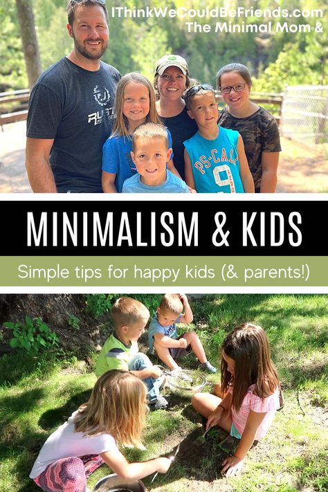 Minimalism is good for kids, too!! The more I learn about parenting, the more I'm convinced that if we keep it simple and go back to basics, we will raise happy & successful kids AND enjoy the process! I'll share about how we live minimally with kids and why. I also share how we monitor screen time and keep it to a minimum. #minimalism #familyminimalism #kids #parenting Minimalism With Kids, Minimalist With Kids, Live Minimally, The Minimal Mom, Family Minimalism, Minimal Organization, Simplicity Parenting, Minimal Mom, Brand Pillars