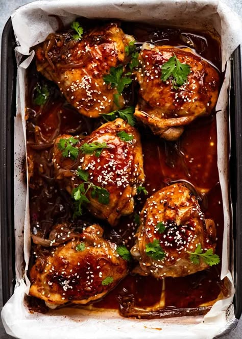 Honey Soy Baked Chicken, Chicken Thighs In Oven, Family Meal Planning Healthy, Chicken Breast Instant Pot, Recipe Tin Eats, Tin Eats, Smoked Chicken Breast, Recipes With Soy Sauce, Honey Soy Chicken