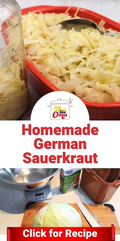 Sour Crout Recipe, German Sauerkraut Recipe, Sour Kraut, German Sauerkraut, Easy German Recipes, Sauerkraut Recipe, Sauerkraut Soup, German Food Authentic, Food Authentic