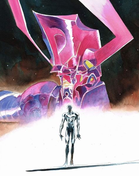 Matias Bergara Art, Cool Comic Panels, Junggi Kim, Silver Surfer Comic, Appropriation Art, Marvel Character Design, Pearl Steven Universe, Marvel Characters Art, Comic Book Artwork