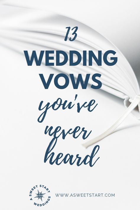 Vows Examples, Unique Wedding Vows, Personal Wedding Vows, Vow Examples, Wedding Vows Examples, Traditional Wedding Vows, Vow Ideas, Ceremony Script, Wedding Vows To Husband