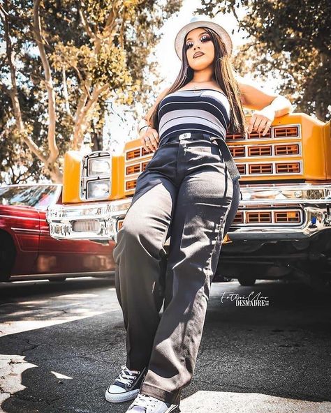 Chola Outfits, Chola Outfit, Chicana Style Outfits, Pencil Skirt Outfit, Casual Playsuit, Gangsta Girl Style, Chola Girl, Chola Style, Chicana Style