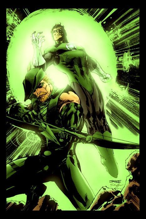 Green Arrow & Green Lantern by Jim Lee Green Lantern Green Arrow, John Diggle, Jim Lee Art, Green Lantern Hal Jordan, Green Boys, The Creeper, Green Lantern Corps, Western Comics, Jim Lee