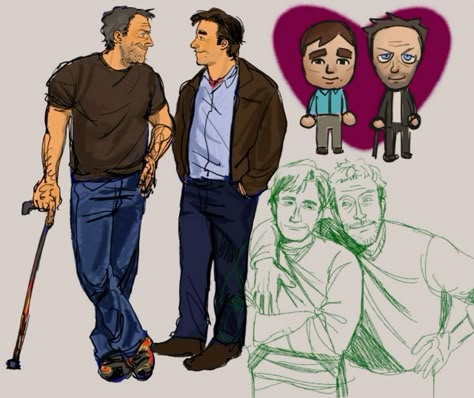 Alvie House Md, Wilson House Md Fanart, House Md Promo Pictures, Wilson And House Fanart, Wilson X House Fanart, Hilson Art, House And Wilson Fanart, Dr House Fanart, House Md Pfp