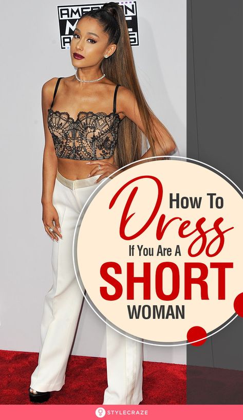 How To Dress If You Are A Petite Or A Short Woman: We’ve listed dressing ideas, fashion tips, Dos & Don’ts, and a lot more to give you an idea about how to dress up for your body type. Here's a 360 degree tour of everything there is to know about outfit ideas for short girls. #Fashion #Tips #Tricks Style For Short Women, Short Women Outfits, Outfits For Short Women, Short Girl Outfits, Short Girl Fashion, Dress For Petite Women, Fashion For Petite Women, Petite Fashion Tips, Short People