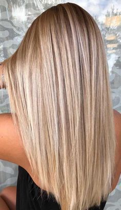 Perfect Blonde Hair, Summer Blonde Hair, Cool Blonde Hair, Dyed Blonde Hair, Straight Blonde Hair, Balayage Blonde, Blonde Hair Inspiration, Blonde Hair Shades, Balayage Hair Blonde