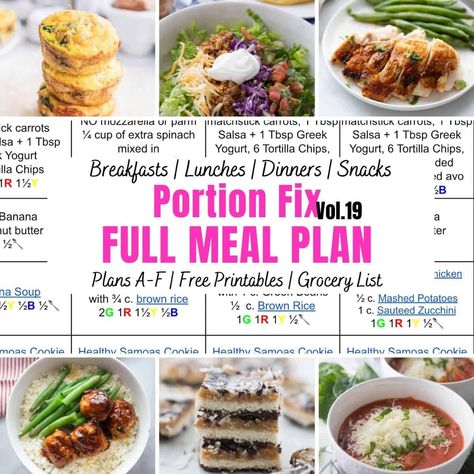 21 Day Fix Meal Plan to help you follow a week of portion controlled nutrition as we kick off a New Year! Free Ultimate Portion Fix resources! Healthy Weekend Meals, Portion Fix Meal Plan, 1300 Calorie Meal Plan, 21 Day Fix Snacks, 21 Day Fix Plan, 21 Day Fix Diet, Meal Planning App, 21 Day Fix Meal Plan, Meal Prep Guide