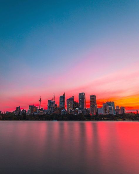 Instagram of the Day: This is a view we'll never get tired of! Wander down to Mrs Macquarie's Chair with camera in hand to catch the sunset over the city skyline as @mnshots did on this day. 💜 🌇 #ilovesydney Camera In Hand, Skyline Photography, Sydney Skyline, Pictures Of The Week, Fictional World, Botanic Garden, Photography Tutorials, Video Photography, The Sunset