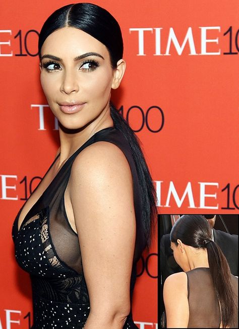 Kim Kardashian with a sleek low pony and glossy lip Sleek Low Ponytail, Hair Solution, Sleek Ponytail Hairstyles, Pony Tails, Low Ponytail, Sleek Hairstyles, Favorite Hairstyles, Sleek Ponytail, Celebrity Beauty