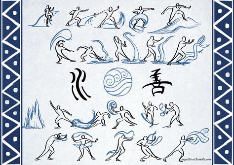 Waterbending Water Bending, Water Tribe, Avatar Series, Avatar The Last Airbender Art, Team Avatar, Avatar Airbender, Avatar Aang, Legend Of Korra, Aang