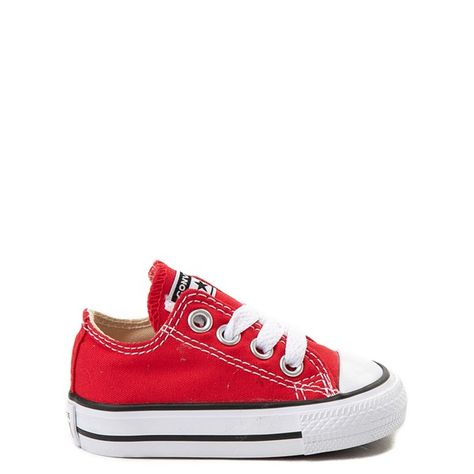 Converse Chuck Taylor All Star Lo Sneaker - Baby / Toddler - Farro | Journeys Red Converse Baby, Baby Converse Shoes, Red Converse Shoes, Kids Converse Shoes, Converse Style Women, Mom Dr, Toddler Converse, Goth Baby, Shoe Size Chart Kids