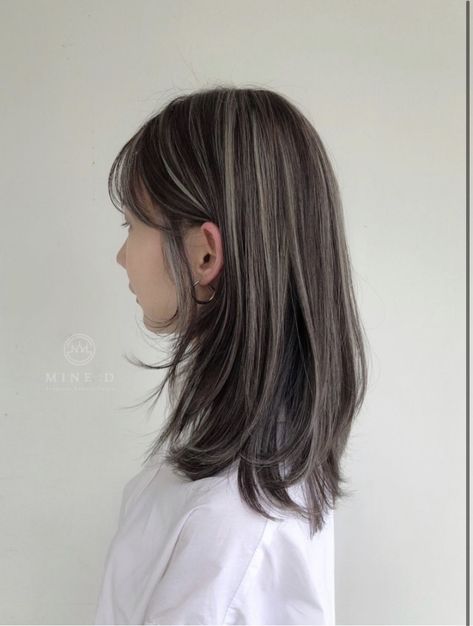 Asian Hair Dye, Hair Color Asian, Korean Hair Color, Hair Color Underneath, Hair Color Streaks, Hair Streaks, Shot Hair Styles, Hair Stylies, Haircuts For Medium Hair