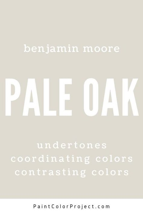 Benjamin Moore Pale Oak undertones, coordinating colors, and contrasting colors Rooms Painted Pale Oak By Benjamin Moore, Benjamin Moore Paint Colors Pale Oak, Pale Oak Vs Collingwood Benjamin Moore, Pale Oak Benjamin Moore Kitchen Walls, Pale Oak And Snowbound, Benjamin Moore Pale Oak Vs Swiss Coffee, Bedroom Accent Color Ideas, Behr Pale Oak, Benjamin Moore Off White Paint Colors