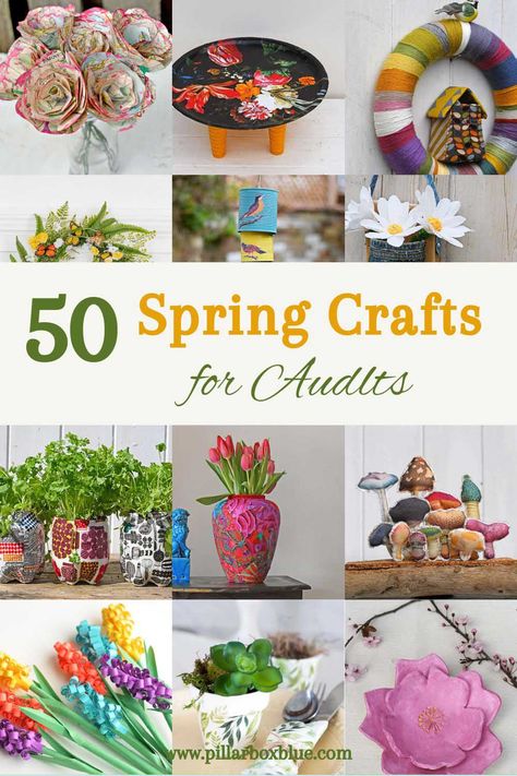 Dive into spring with our ultimate roundup of DIY projects for adults. Explore 50 ways to bring color, warmth, and personal touch to your home and garden this season. Each project is a step towards personalizing your space with the spirit of spring. Spring Crafts For Adults Easy, Spring Craft Projects For Adults, Spring Craft Ideas To Sell Diy Projects, Plant Crafts For Adults, Summer Adult Crafts, March Crafts For Adults, Spring Crafts For Adults Diy, Spring Crafts To Sell, Spring Crafts For Adults