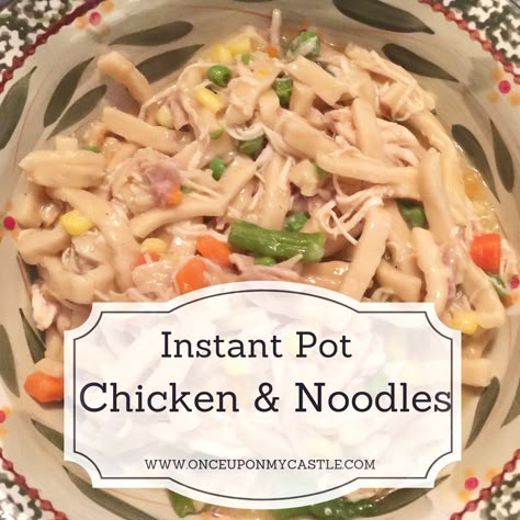 Chicken Pot Pie With Noodles, Reames Noodles, Chicken Noodle Soup Healthy, Chicken Noodles Recipe, Heaven In A Bowl, Simple Chicken Alfredo Recipe, Frozen Bag, Chicken And Noodles, Creamy Chicken Noodle Soup