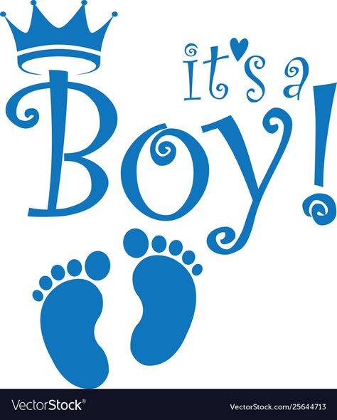 Happy Birthday Hand Lettering, Idee Babyshower, Happy Pregnancy, Its A Boy Banner, Baby Shower Clipart, Birth Announcement Boy, Cricut Baby, Its A Boy, Baby Shower Decorations For Boys