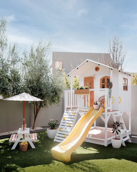 Outdoor Play Bundle - MUMBUB Kids Garden Play Area, Cubby House Ideas, Kids Cubby, Kids Cubby Houses, Outdoor Kids Play Area, Backyard Kids, Kids Cubbies, Outdoor Play Space, Kids Backyard Playground