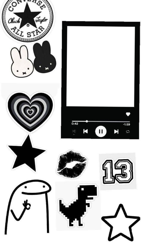 Diy Phone Case Design, Black And White Stickers, Iphone Case Stickers, Black Stickers, Memory Scrapbook, Book Art Diy, Vintage Poster Art, Jolie Photo, White Stickers