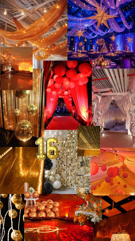 Prom Collage, Theme Party, Golden Hour, Party Themes, Mood Board, Prom, Collage, Birthday