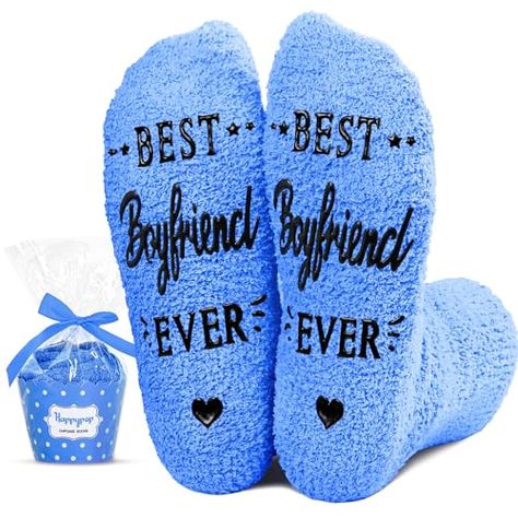 Let him know you care! Romantic Gifts For Boyfriend, Funny Socks For Men, Brother Birthday Gift, Funny Boyfriend Gifts, Big Brother Gift, Best Boyfriend Ever, Non Slip Socks, Designs For Cricut, Fluffy Socks