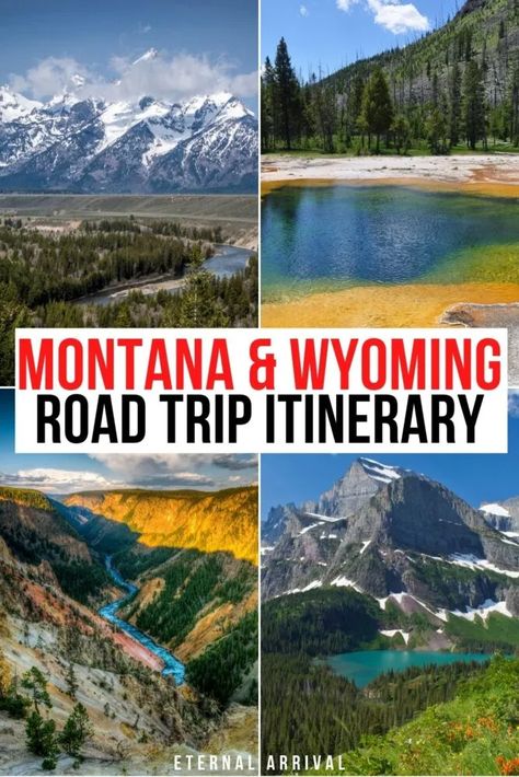 The Perfect 10 Day Montana Road Trip Itinerary (+ Optional Wyoming Stops) - Eternal Arrival Yellowstone Vacation Planning, Wyoming Road Trip, Montana Road Trip, Downtown Art, Visit Montana, Montana Trip, Wyoming Vacation, Montana Vacation, Montana Travel