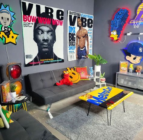 Hype Room Ideas, Hype Beast Bedroom Ideas, Hype Beast Room, Hypebeast Room Ideas, Hype Beast Bedroom, Room Ideas For Men, Room Ideas For Men Bedroom, Men Bedroom, Hypebeast Room