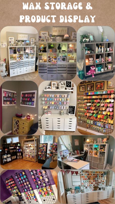 Scentsy Storage Ideas, Scentsy Storage, Scentsy Organization, Wax Melt Storage, Scentsy Display, Wax Melts Storage, Get Your Life In Order, Dream Home Office, Life In Order