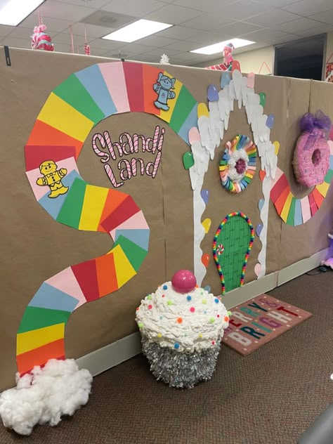 Candyland Theme Christmas, Candy Land Classroom, Candyland Christmas Decor, Vbs Twists And Turns, Twist And Turns Vbs, Candyland Classroom, Vbs 2023 Twists And Turns, Candy Theme Classroom, Twists And Turns Vbs