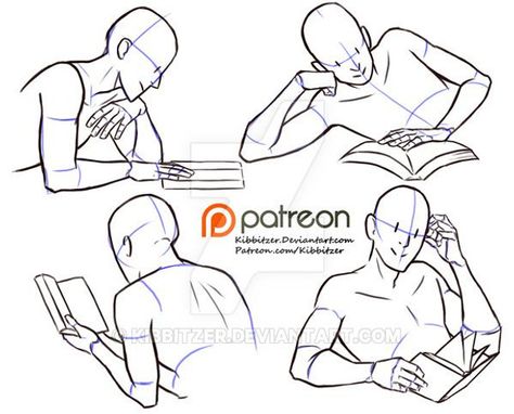 Reading reference sheet | kibbitzer on Patreon Drawing Ideas Easy For Teens, Drawing Hands, Pencil Sketch Drawing, Different Poses, Reference Sheet, Anatomy Poses, Hand Reference, Poses References, Anatomy Drawing