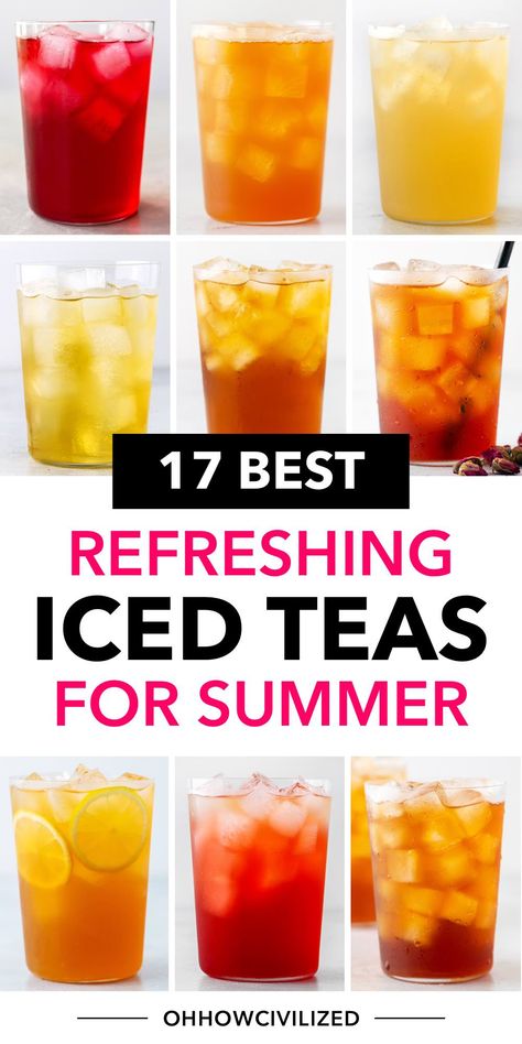 Best Iced Tea Recipe, Iced Black Tea, Summer Iced Tea, Iced Tea Recipes Homemade, Homemade Iced Tea, Sweet Tea Recipes, Iced Drinks Recipes, Tea Drink Recipes, Drink Recipes Nonalcoholic