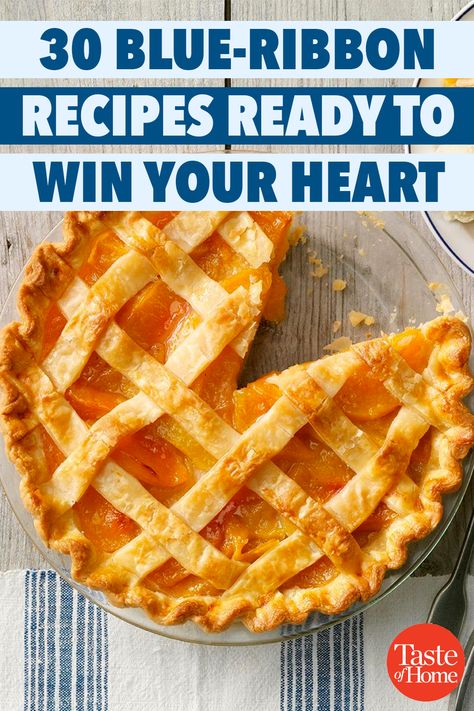 Blue Ribbon Dessert Recipes, Blue Ribbon Winning Pies, Blue Ribbon Pie Recipes, Blue Ribbon Desserts, Blue Ribbon Pies, Prize Winning Pies, Blue Ribbon Cake Recipes, Prize Winning Recipes, Bake Off Winning Recipes