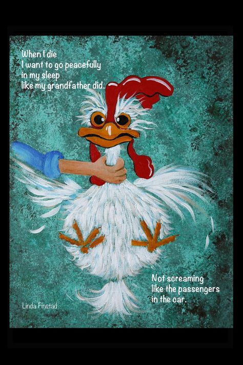 Chicken Wisdom, Guinea Fowl Art, Farmyard Animals, Funny Chickens, Chicken Pictures, Chicken Coop Signs, Funny Day Quotes, Cartoon Chicken, Chicken Painting