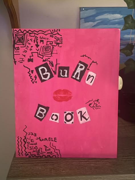 Grafitti Canvas Painting, Bratz Painting Ideas, Baddie Paintings Canvas Pink, Card Canvas Painting, 2000s Painting, Girly Canvas Painting Ideas, Girly Paintings On Canvas Easy, East Painting Ideas, Summer Activities With Friends