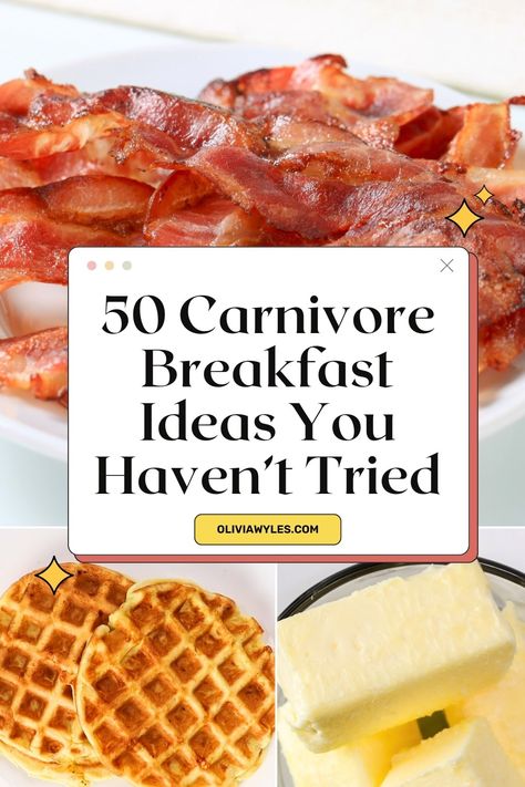 Pin this essential guide to mastering your carnivore diet breakfasts! Our latest blog post is packed with tips on the must-have ingredients for a filling, nutritious morning meal without the carbs. Find out how to use eggs, meats, cheeses, and more to create delicious, easy breakfasts that fuel your day. Whether you're a carnivore diet veteran or just curious, these tips will elevate your morning routine! Beginning Carnivore Diet, Carnivore French Toast, Carnivore Diet Recipes Meal Prep, Breakfast Carnivore Diet, Easy Carnivore Breakfast, What Is Carnivore Diet, Car Ivore Diet, Meat And Eggs Diet, Carnivore Diet Foods