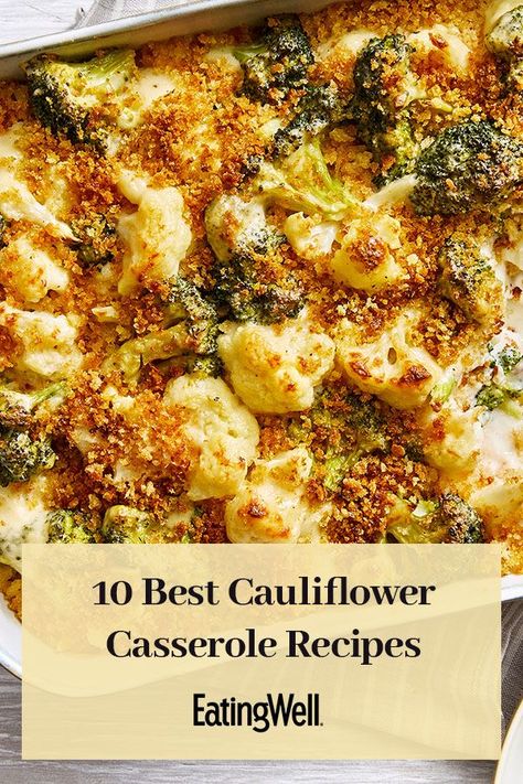 Cauliflower Entree Recipes, Cauliflower And Meat Recipes, Califlower Recipes Casserole, Cauliflower Recipes Main Dish, Cauliflower And Vegetable Bake, Recipes Using Fresh Cauliflower, Roasted Cauliflower Casserole, Best Cauliflower Recipes Side Dishes, Loaded Cauliflower Recipes