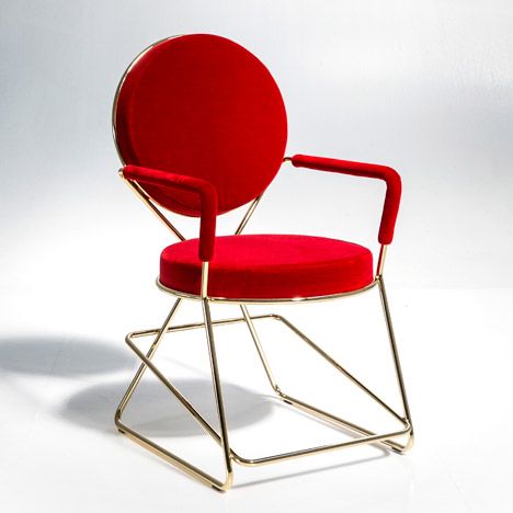 Moroso Furniture, David Adjaye, Red Furniture, Art Deco Inspiration, Red Chair, Furniture Chairs, Chaise Design, Chair Sofa, Metal Furniture