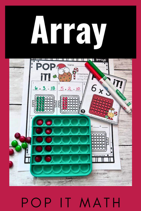 Need help finding holiday ideas to engage your students with Multiplication and Arrays? Use POP IT Fidgets for your math class! Try these Holiday Cookie Math Task Cards with Pop its- Arrays. Use these Pop It Math Task Cards in your math centers, small groups, game days, or extension activities. Poppers are a great tool to help motivate students with basic operations in math! Motivate Students, Math Multiplication, Math Task Cards, Cookie Pops, Holiday Cookie, Student Motivation, Math Class, Pop It, Holiday Cookies