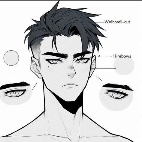 Male Drawing Hair Reference, Male Drawing Base With Hair, Simple Hair Drawing Male, Messy Short Hair Reference Drawing, Head Down Pose Reference, Asian Features Drawing Reference, Hair Dynamic Drawing, Male Vs Female Anatomy Drawing Reference, Chibi 3/4 View