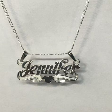 Silver Custom Name Necklace, 2000s Name Necklace, Silver Name Chain, Silver Name Plate Necklace, Mexican Name Necklace, Silver Nameplate Necklace, Quince Jewelry, Chain With Name, Nameplate Ring