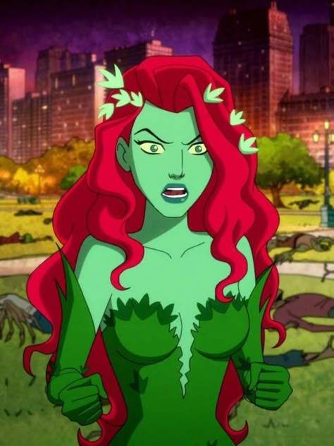 Poison Ivy Cartoon, Poison Ivy Character, Ivy Halloween Costume, Red Hair Costume, Poison Ivy Makeup, Poison Ivy Halloween, Poison Ivy Halloween Costume, Poison Ivy Comic, Dc Poison Ivy