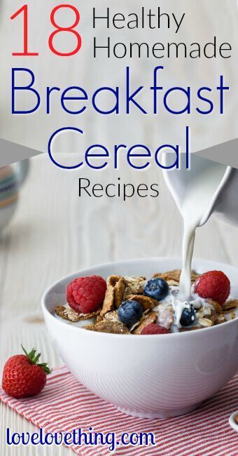 Healthy Homemade Breakfast, Cereal Recipes Homemade, Breakfast Cereal Recipes, Healthy Cereal Breakfast, Homemade Cereal, Diy Breakfast, Healthy Cereal, Homemade Breakfast, Cereal Recipes