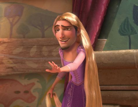 Princess Flynn Rider | Disney Princes As Disney Princesses Quotes Disney Princess, Disney Face Swaps, Tangled Tower, Try Not To Smile, Tangled 2010, Rapunzel And Flynn, Disneyland Pictures, Disney Princess Quotes, Flynn Rider